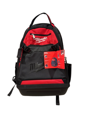 Milwaukee Jobsite Backpack Red Black Heavy Duty Durable Base Tool Bag NEW